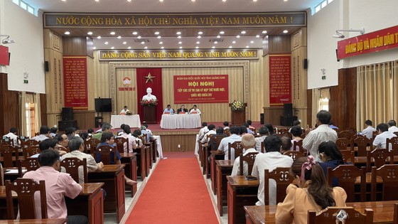 Phó Chủ tịch Quốc hội Nguyễn Đức Hải tiếp xúc cử tri tỉnh Quảng Nam ảnh 1
