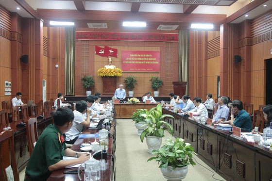 Đoàn kiểm tra của Bộ Chính trị làm việc với Ban Thường vụ Tỉnh ủy Quảng Nam ảnh 1