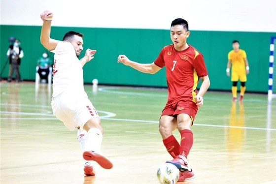 Đội tuyển futsal Việt Nam đã cầm hòa 0-0 trước Lebanon. Ảnh: LFA