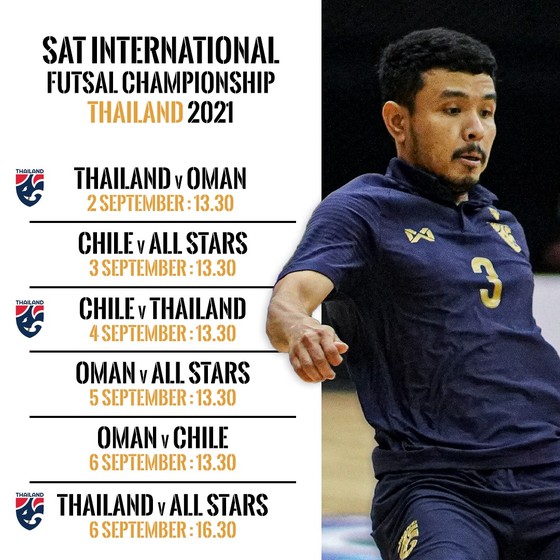 Tuyển futsal Thái Lan có thêm giải tập huấn chuẩn bị cho World Cup ảnh 1