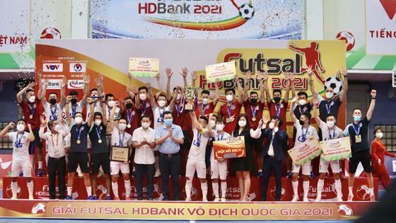 Thái Sơn Nam đăng quang Giải futsal VĐQG 2021. Ảnh: ANH TRẦN