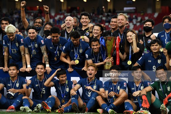 Thái Lan đăng quang AFF Cup 2020. Ảnh: GETTY