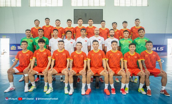 Đội tuyển futsal Việt Nam hội quân với 22 cầu thủ chuẩn bị cho Giải futsal Đông Nam Á, đồng thời vòng loại Giải futsal châu Á 2022. Ảnh: ANH TRẦN