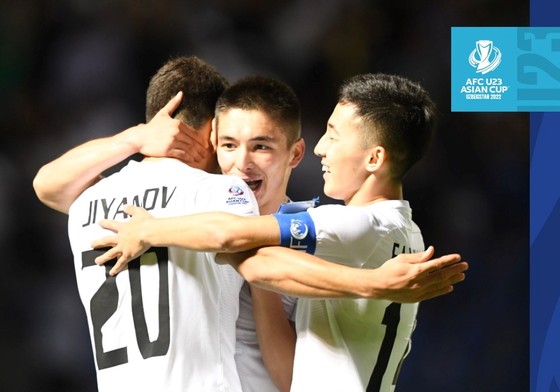 Uzbekistan trở thành đội tuyển đầu tiên lọt vào tứ kết Giải U23 châu Á 2022. ẢNH: AFC