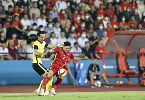 U23 Việt Nam từng đánh bại U23 Malaysia ở bán kết SEA Games 31. ẢNH: DŨNG PHƯƠNG