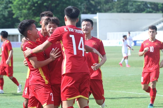 Niềm vui của các cầu thủ U19 Việt Nam