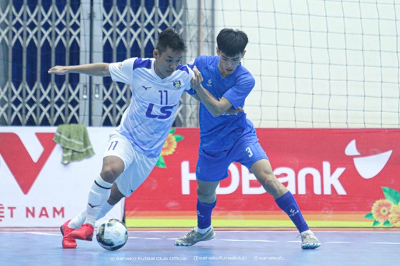Sahako tạm hơn Thái Sơn Nam 5 điểm sau lượt đi Giải futsal VĐQG 2022. ẢNH: ANH TRẦN