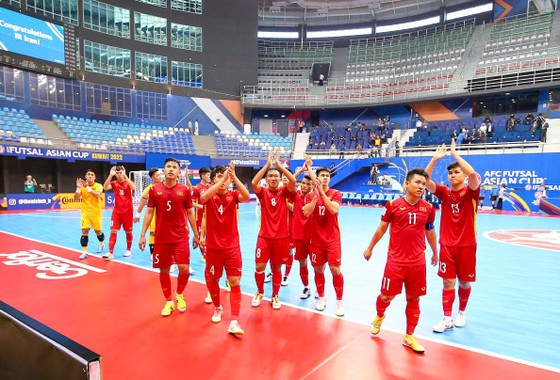 Đội tuyển futsal Việt Nam chia tay Giải futsal châu Á 2022 từ vòng tứ kết. ẢNH: VFF