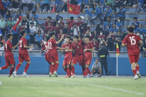 U17 Việt Nam giành chiến thắng thứ 2 liên tiếp ở vòng loại U17 châu Á 2023. ẢNH: MINH HOÀNG