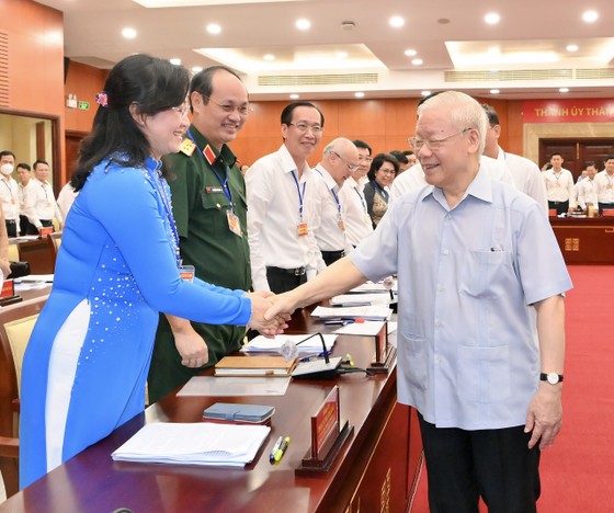 Tổng Bí thư Nguyễn Phú Trọng thăm và làm việc tại TP.HCM - ảnh 2