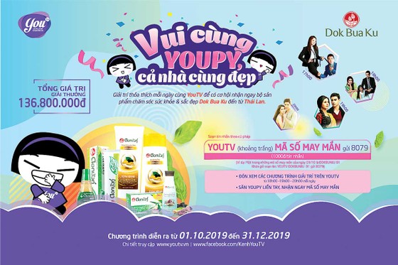“Vui cùng YouPy, cả nhà cùng đẹp” - Chương trình quà tặng bất ngờ từ YouTV ảnh 1