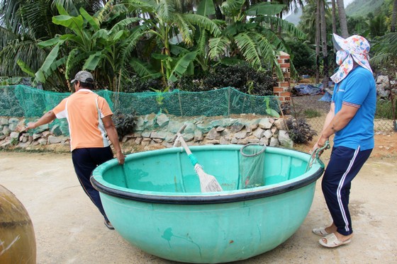 Làng chài gánh thuyền thúng 'chạy bão' ảnh 4