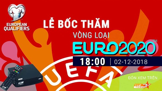 Trực tiếp bốc thăm vòng loại UEFA Euro 2020 và VCK UEFA Nations League TM 2019 trên VTVcab