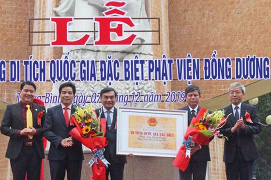 Phật viện Đồng Dương đón nhận Bằng xếp hạng di tích quốc gia đặc biệt ảnh 1