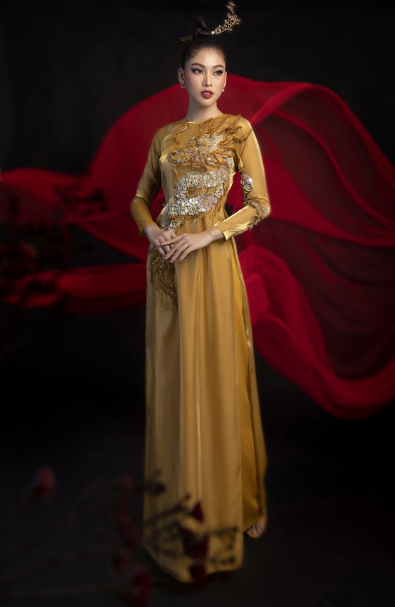 Hé lộ bản phác thảo trang phục dân tộc Á hậu Ngọc Thảo đem đến Miss Grand International 2020 ảnh 2