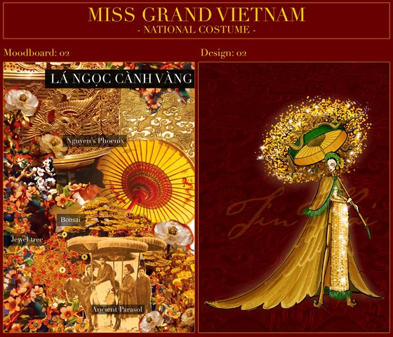 Hé lộ bản phác thảo trang phục dân tộc Á hậu Ngọc Thảo đem đến Miss Grand International 2020 ảnh 5