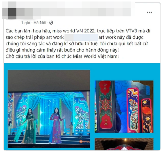 Ban tổ chức Hoa hậu Thế giới Việt Nam xin lỗi vì sử dụng hình ảnh thiết kế trên màn hình sân khấu chưa xin phép ảnh 1