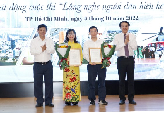 Chủ tịch HĐND TPHCM Nguyễn Thị Lệ dự lễ trao giải 'Lắng nghe người dân hiến kế' ảnh 4