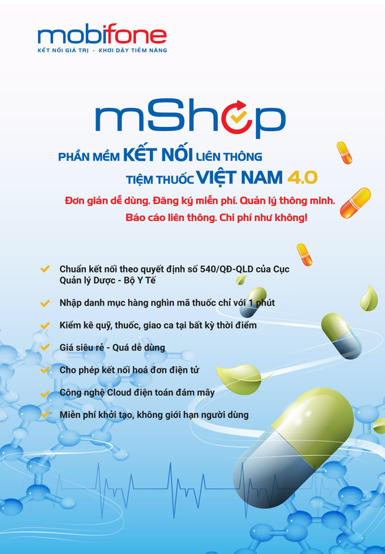 MobiFone cung cấp giải pháp quản lý tiệm thuốc, quản lý cửa hàng mShop ảnh 1