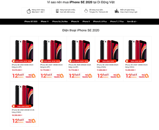 Đặt hàng iPhone SE 2020 tại Việt Nam, giá dưới 11 triệu đồng  ảnh 3