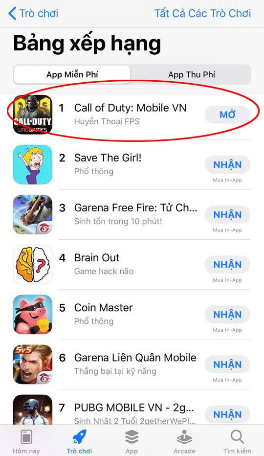 Call of Duty: Mobile VN đứng top 1 download trên App Store ngay ngày đầu ra mắt ảnh 1