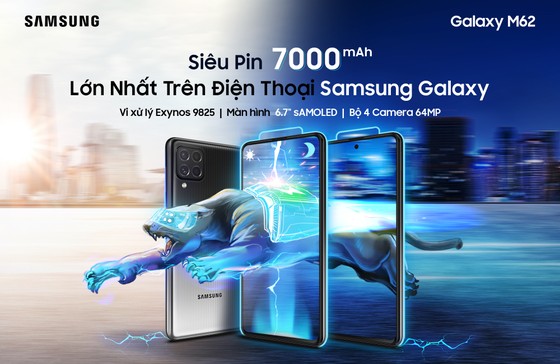 Galaxy M62 với Pin 7000mAh, hỗ trợ sạc nhanh  ảnh 2