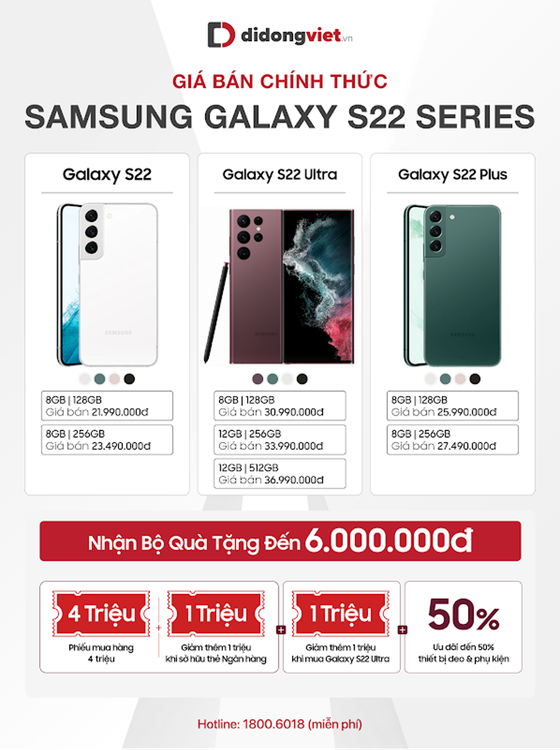 Galaxy S22 series Chip Snapdragon 8 Gen 1, giá thấp nhất 21,99 triệu đồng ảnh 2