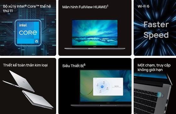 Huawei MateBook D15: Thiết kế toàn thân bằng kim loại cao cấp, hỗ trợ kết nối ảnh 4