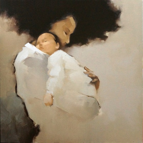Ấm áp đến tan chảy với những bức họa Mẹ và con của Nguyễn Thanh Bình ảnh 7