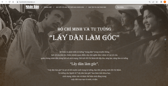 Ra mắt trang thông tin đặc biệt Hồ Chí Minh và tư tưởng 'Lấy dân làm gốc' ảnh 1