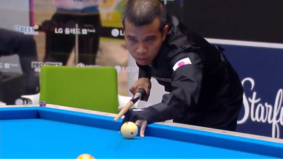 Trần Quyết Chiến có chiến thắng ngoạn mục lọt vào tứ kết giải Billiards LG Hàn Quốc ảnh 1