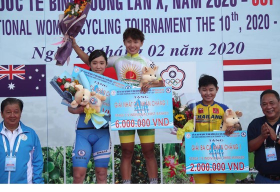 Nguyễn Thị Thật khẳng định sức mạnh tại giải xe đạp nữ quốc tế Biwase   ảnh 1