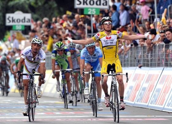 Riccardo Ricco từng giành 2 chặng thắng tại Tour de France 2008.