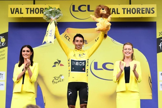 Egan Bernal đăng quang Tour de France 2019.
