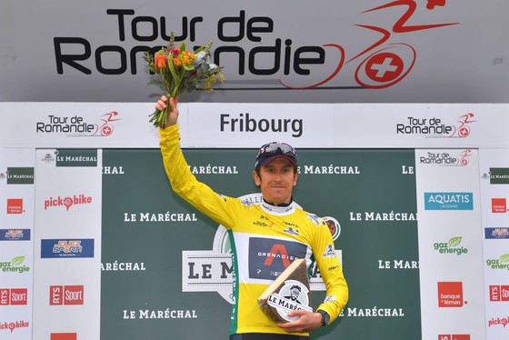 Geraint Thomas giành áo vàng chung cuộc Tour of Romandie 