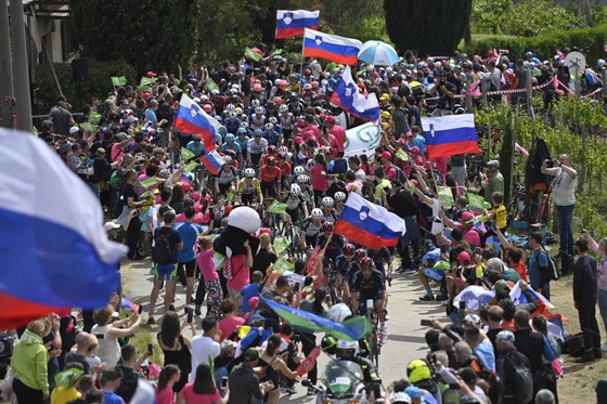 Tai nạn kinh hoàng khiến giải xe đạp Giro d’Italia đang đua phải tạm dừng cấp cứu VĐV ảnh 3