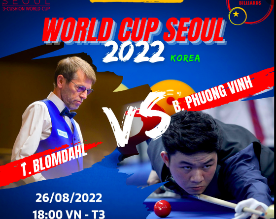 Bao Phương Vinh hạ 2 cựu vô địch World Cup vào vòng knock out giải Billiard Seoul ảnh 1