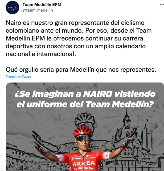Đội Medellín EPM muốn cứu vớt sự nghiệp Nairo Quintana ảnh 1