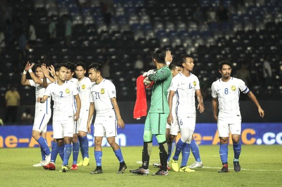 Nỗi thất vọng của cầu thủ Malaysia sau trận thua 1-4 trước CHDCND Triều Tiên