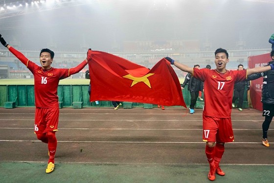 Đội U23 Việt Nam với chiến tịch lọt vào tốp 4 đội mạnh nhất châu Á. Ảnh: ANH KHOA