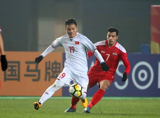 Quả bóng đồng VN 2017 Nguyễn Quang Hải đang gây ấn tượng ở VCK U23 châu Á 2018. Ảnh: ANH KHOA