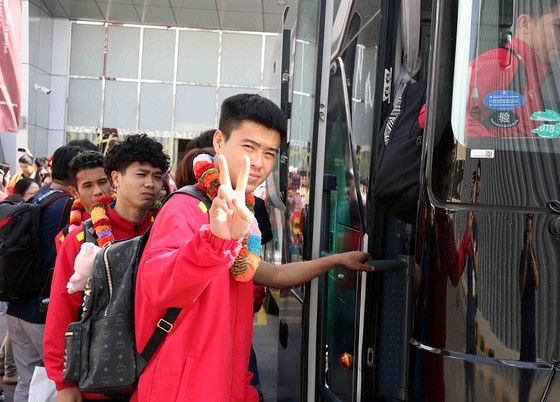 VCK Asian Cup 2019 đã bắt đầu với các tuyển thủ Việt Nam. Ảnh: ĐOÀN NHẬT