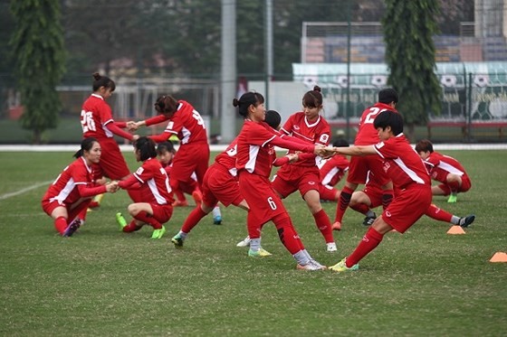 Đội tuyển nữ Việt Nam đặt mục tiêu vượt qua vòng loại thứ 2. Ảnh: ĐOÀN NHẬT