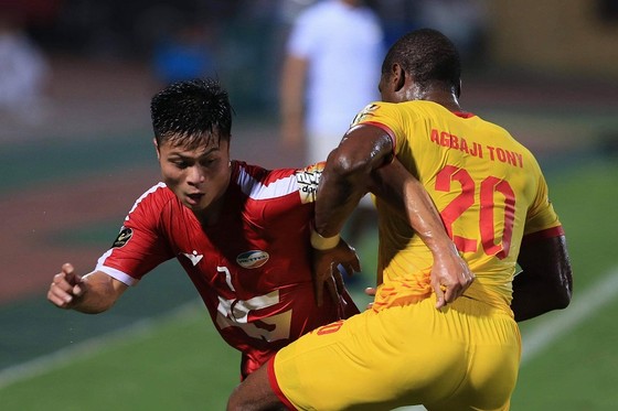 Viettel đã xuất sắc giành chiến thắng trong "trận cầu 6 điểm" với Nam Định. Ảnh: MINH HOÀNG