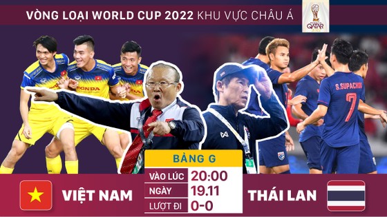 Việt Nam thắng 3, hoà 5, thua 14 trong 22 lần gặp gỡ với Thái Lan. Đồ hoạ: Hữu Vi