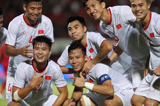 ĐT Việt Nam thăng tiến trên BXH FIFA. Ảnh: Minh Hoàng