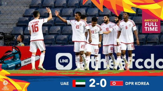 U23 UAE rộng cửa vào Tứ kết. Ảnh: AFC