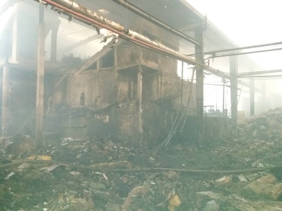 Cháy nhà máy giấy rộng 3000 m² ở Tiền Giang ảnh 1