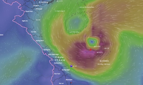 Bão số 9 trên vùng biển phía Tây quần đảo Hoàng Sa, giật cấp 13 ảnh 2 Bão số 9 trên vùng biển phía Tây quần đảo Hoàng Sa, giật cấp 13 ảnh 2
