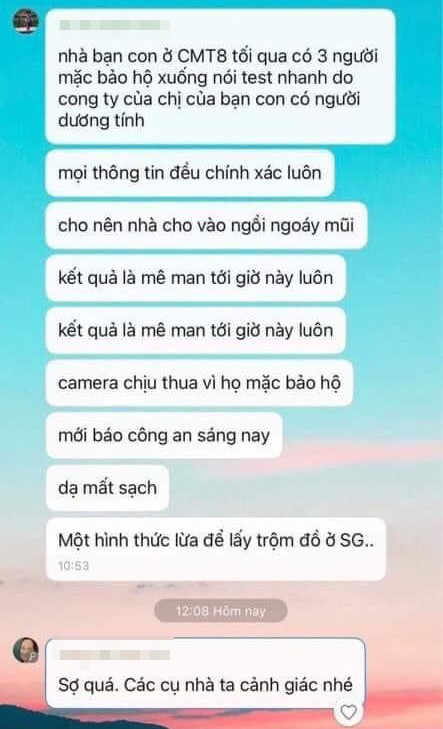 Kết quả xác minh vụ giả nhân viên y tế test Covid-19 để vào nhà gây mê và chiếm đoạt tài sản ảnh 1 Kết quả xác minh vụ giả nhân viên y tế test Covid-19 để vào nhà gây mê và chiếm đoạt tài sản ảnh 1